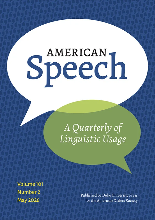 American Speech cover image