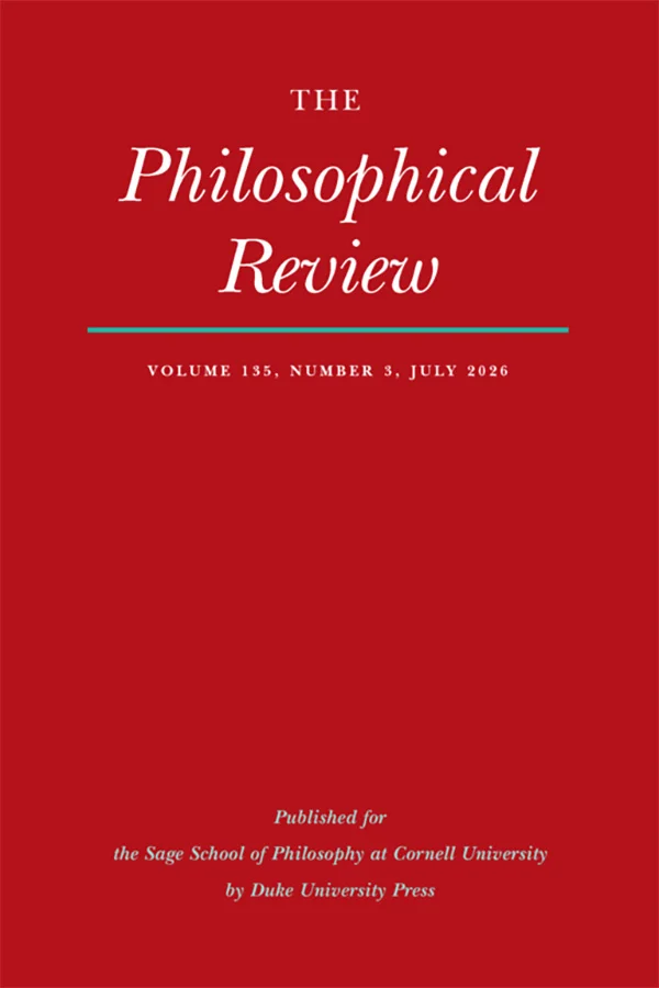 The Philosophical Review cover image