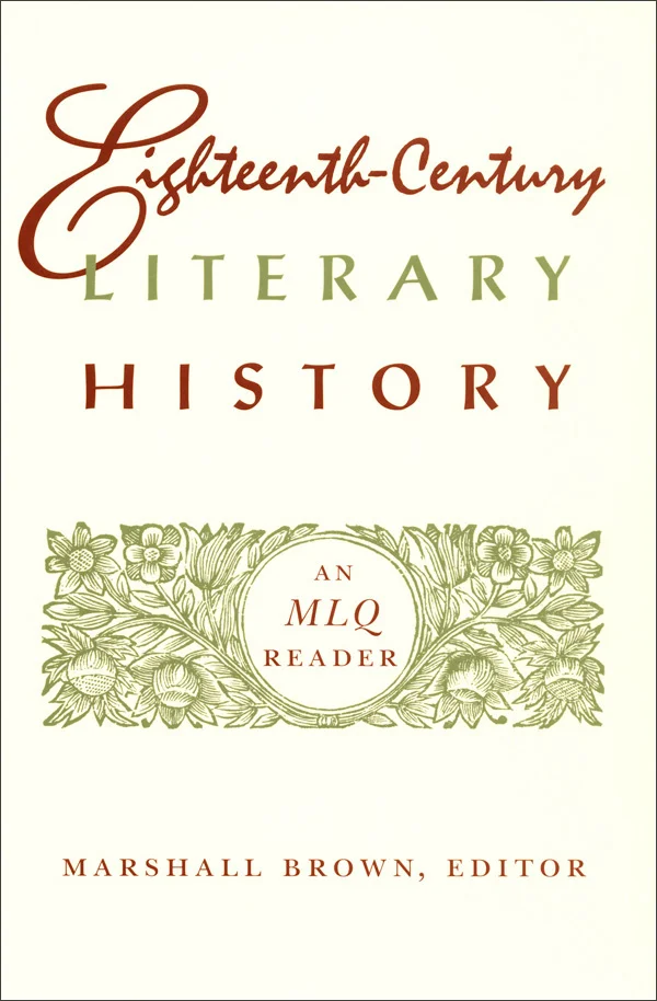 Eighteenth-Century Literary History cover image