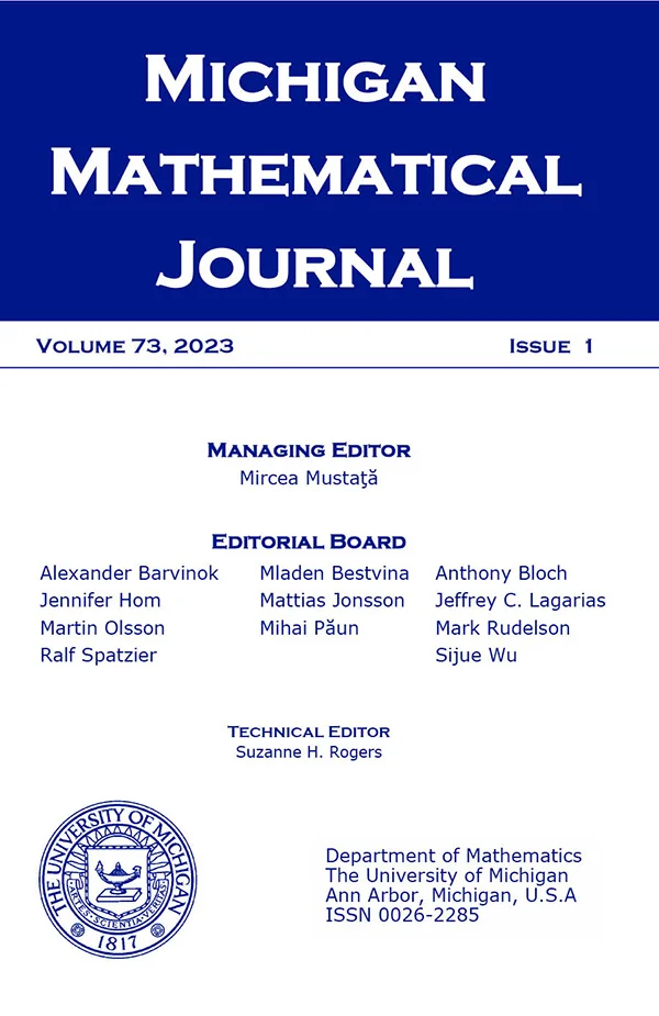 Michigan Mathematical Journal cover image