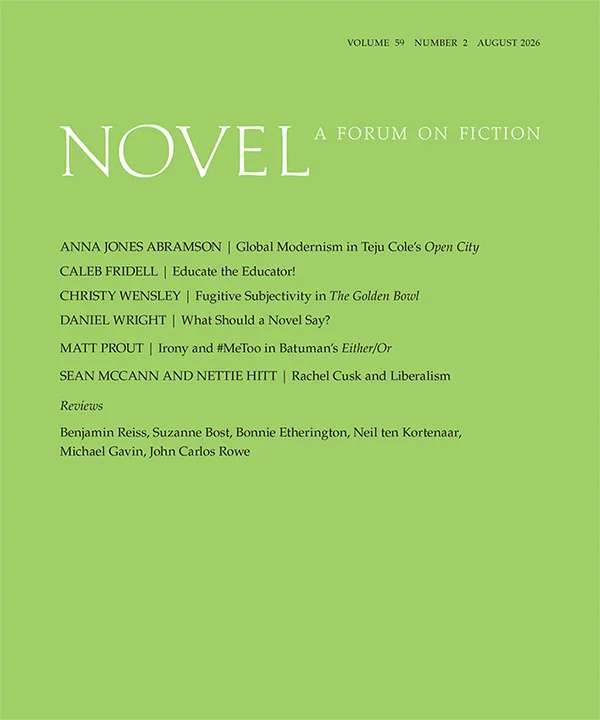 Novel cover image