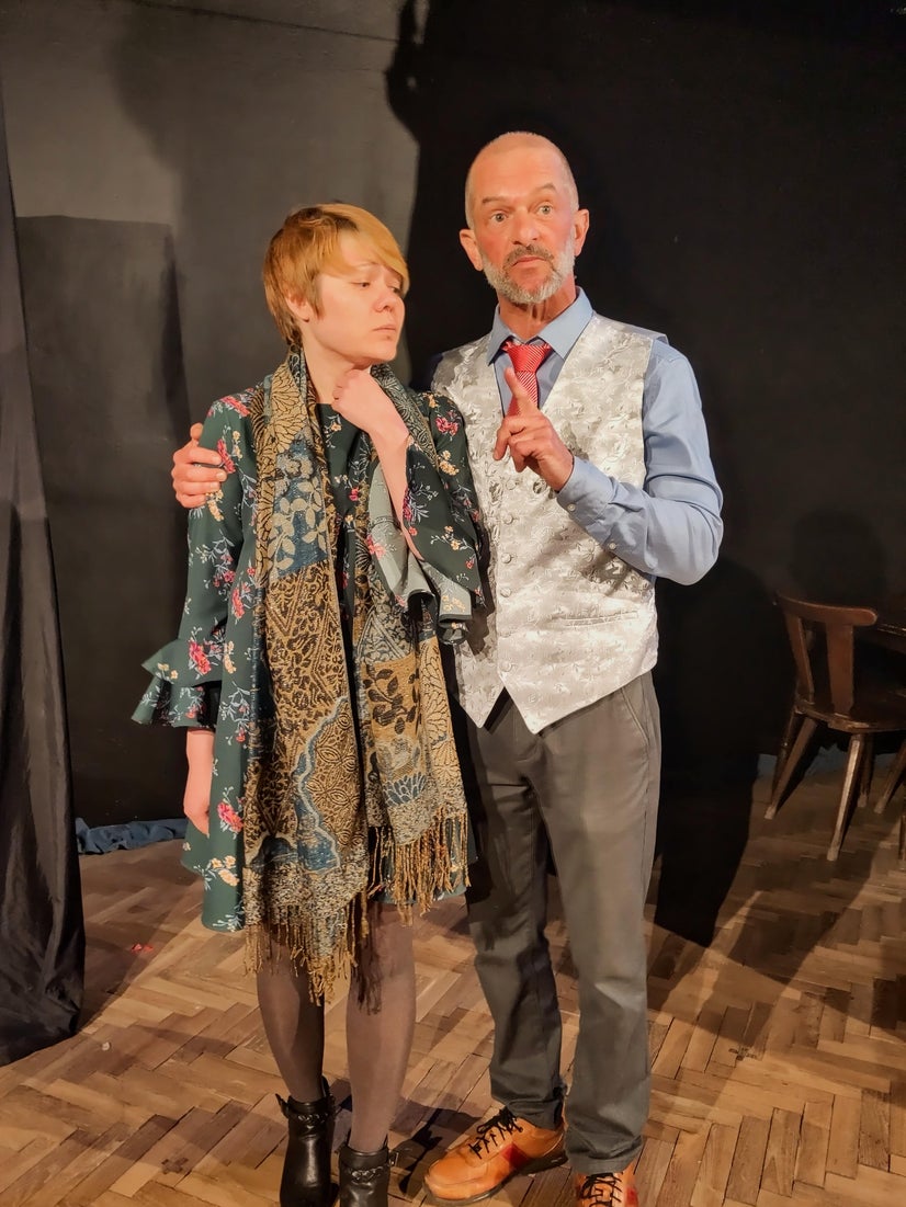 Such a position to be in. The father pontificates while the mother is scared.