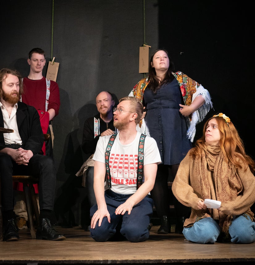 Fiala and Kristýna beg for mercy while Dubská looks triumphant.