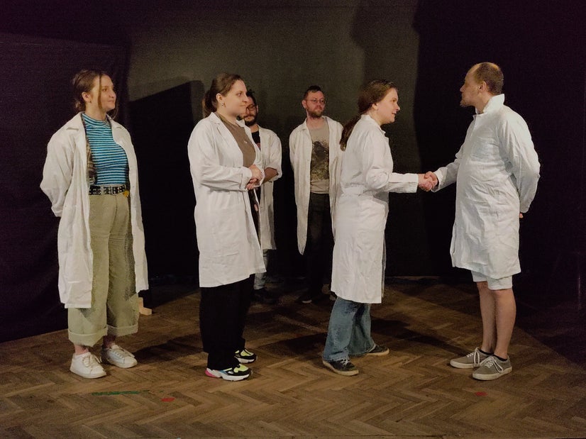 Distinguished guests at the Lilianthal Clinic.