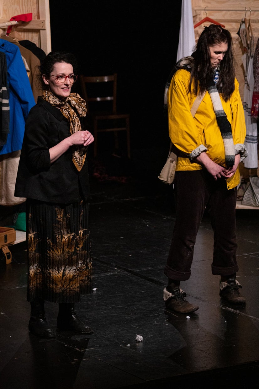 Helenka listens to her teacher making fun of her