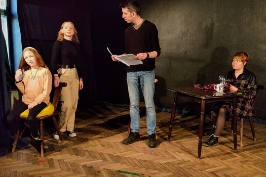 The family reacts to Father's news.