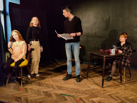 The family reacts to Father's news.