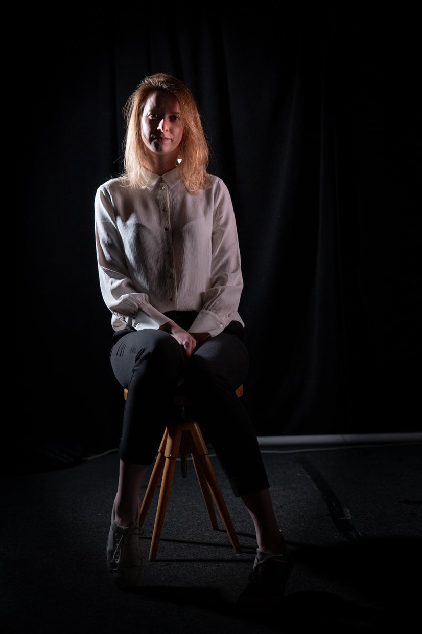 A photo of Eliška without a mask.