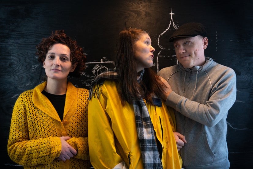 Helena with her grandparents