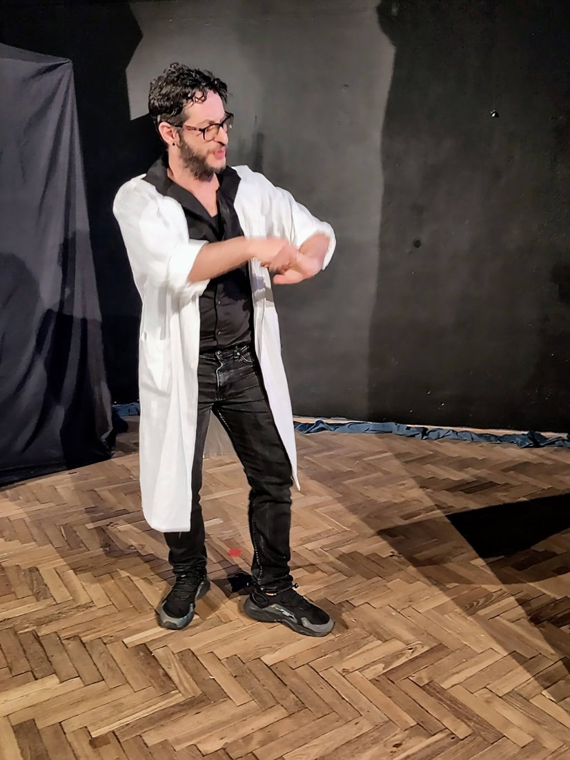 If no one else will congratulate you, you have to do it yourself, as the First Assistant does here.