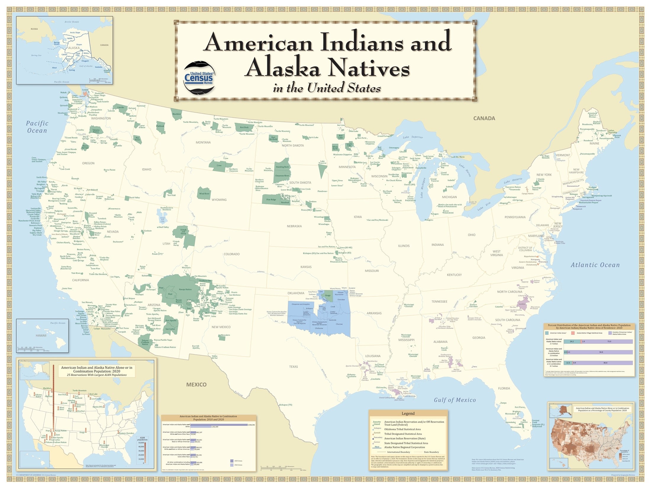 Map of American Indian Alaska Native reservations