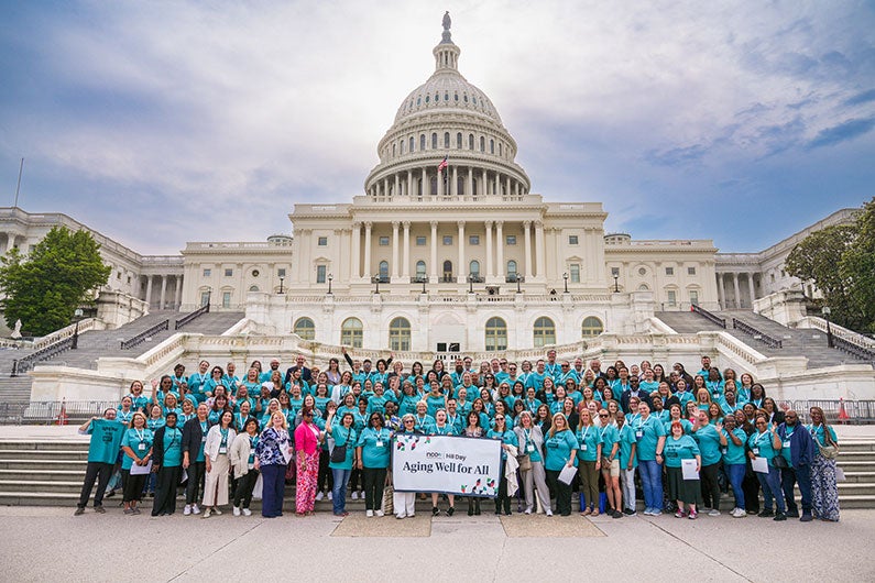 NCOA advocates in front of U.S. Capitol