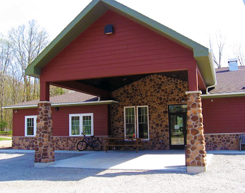 The entryway to the Eunice Stick Gathering Place