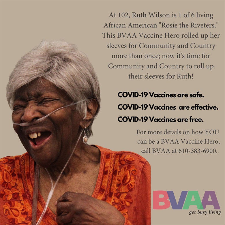 Brandywine Valley Active Aging Vaccine Hero Ruth Wilson