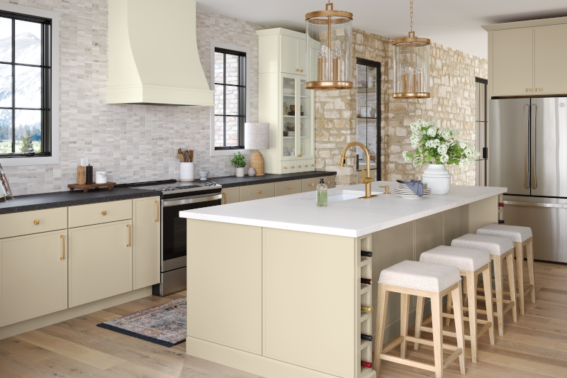 Semi-custom kitchen cabinets by Diamond Distinctions Cabinets.