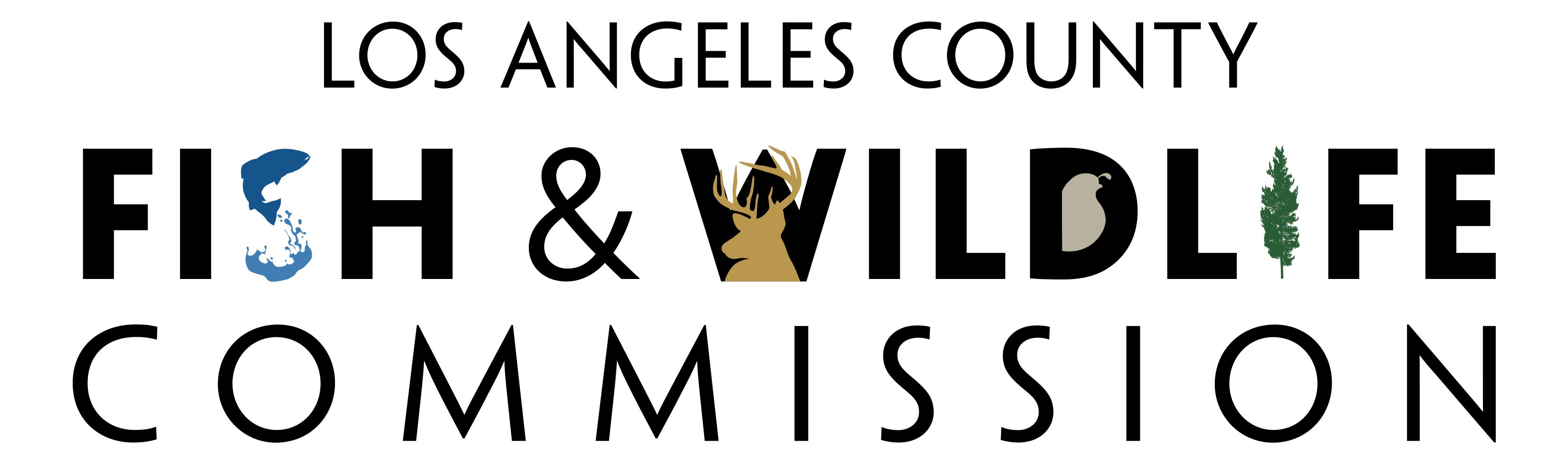 LOS ANGELES COUNTY FISH & WILDLIFE COMMISSION logo.