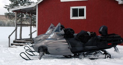 Snowmobiles parked outside a shed. What happens if someone steals all of my 4-wheelers and snowmobiles out of my shed?