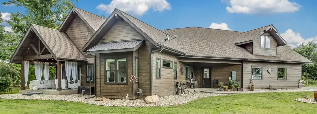 Brown earth-colored home. Morrisville, North Carolina Homeowners Insurance.