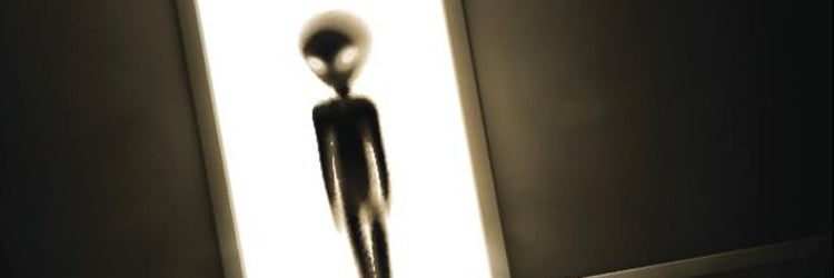 alien in doorway