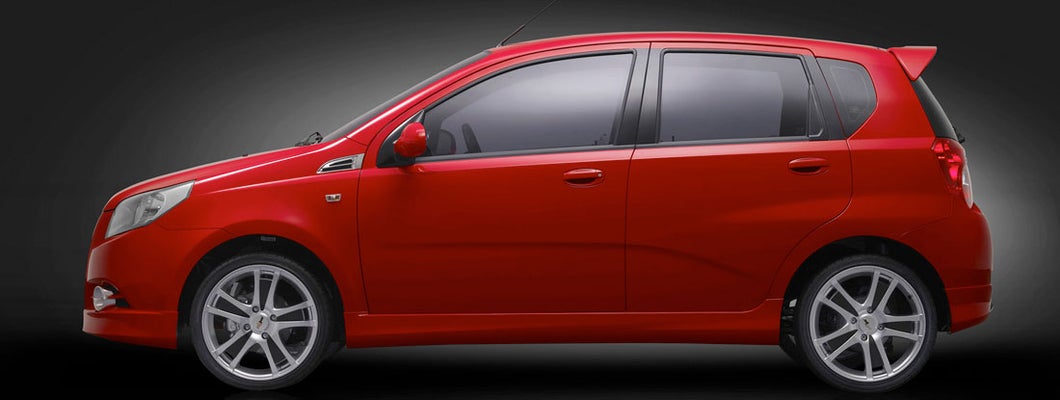 Red Chevy Aveo. Find Chevy Aveo Insurance.