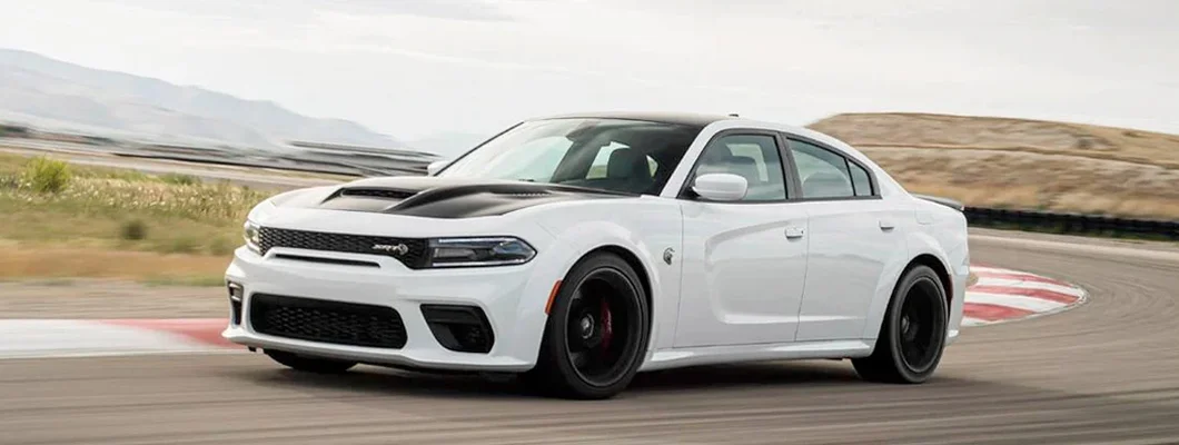 White Dodge Charger. Find Dodge Charger Insurance.