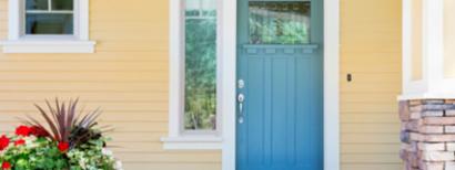 blue front door
