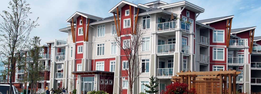 Contemporary Condominium Building. Find Maine Condo Insurance.