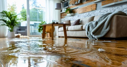 A Close-Up of Waterlogged Flooring. How Much Does Flood Insurance Cost?