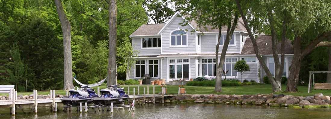 Luxury Vacation Home On The Lakefront. How to insure a vacation home.