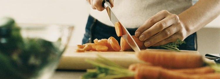 cutting vegetables