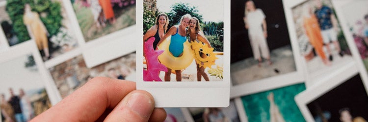 Instant Film Montage of high school friends