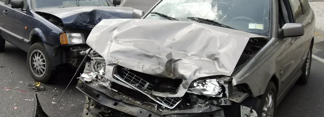 A car accident with major front end damage. What is stacked vs unstacked insurance?