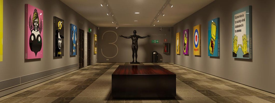 Modern art gallery. Find Museum Insurance.