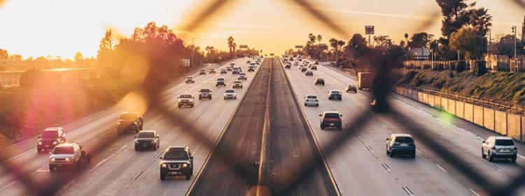 cars on freeway