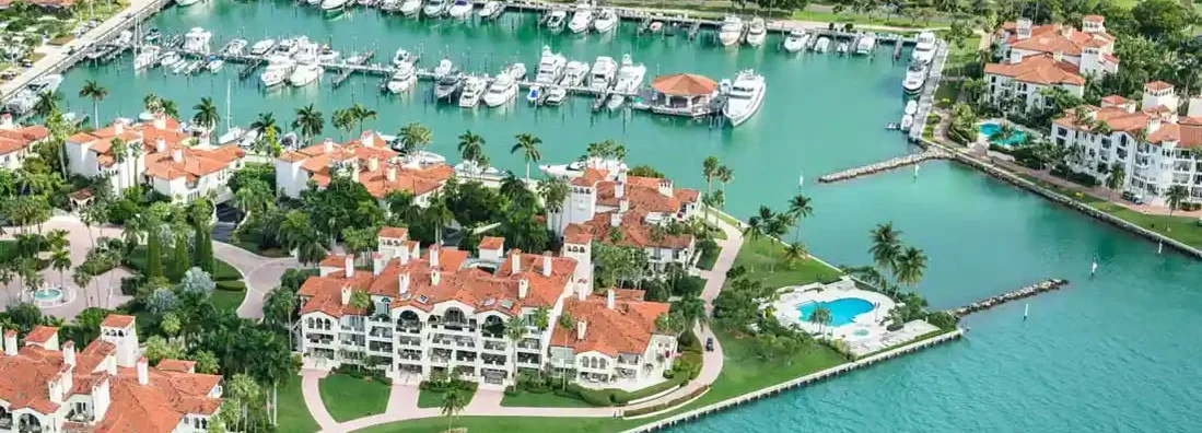 Miami downtown aerial view. Find Florida Condo Insurance.