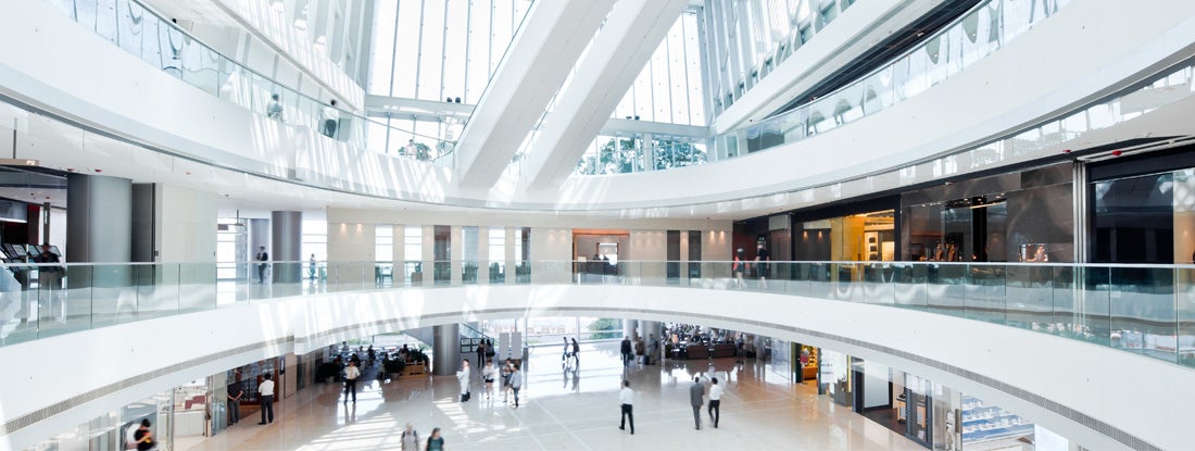 Inside modern Shopping Mall