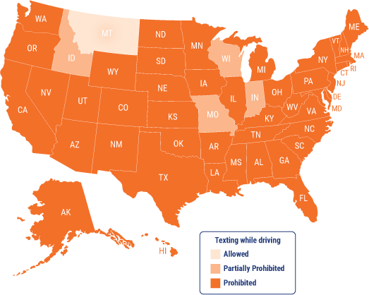 Texting and driving restrictions.