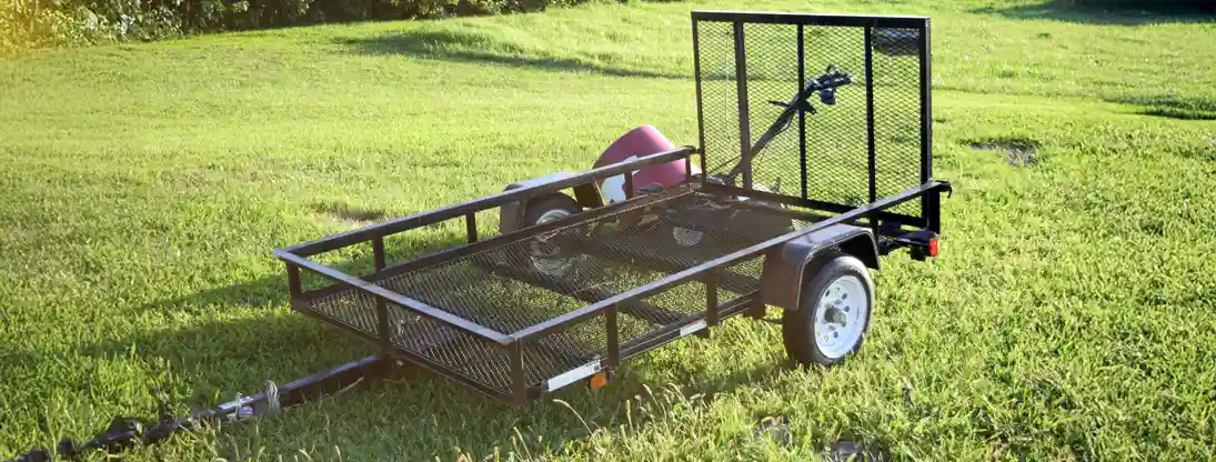 Utility trailer used for hauling various items. Find Utility Trailer Insurance.