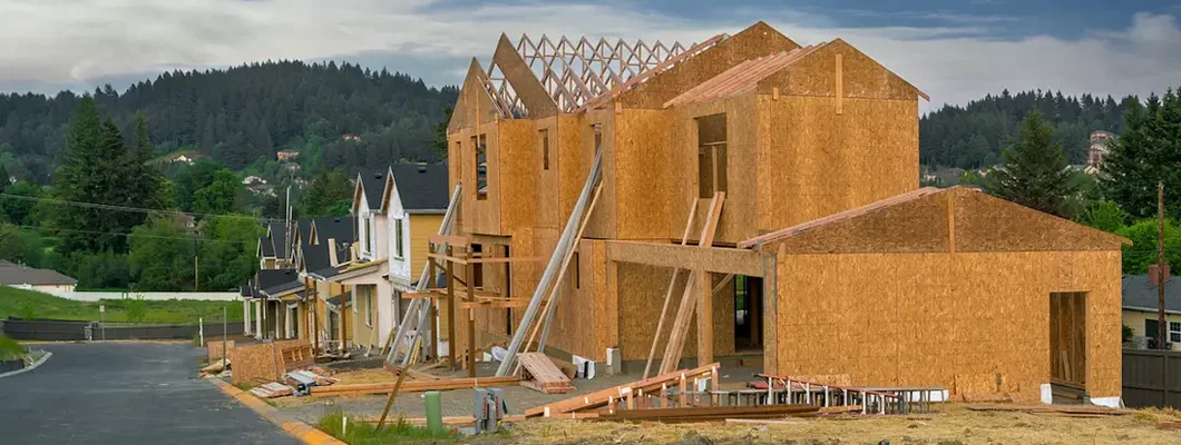 New home construction in suburban subdivision. In Tennessee, Who’s Responsible for Home Damage Due to an Improper Build?