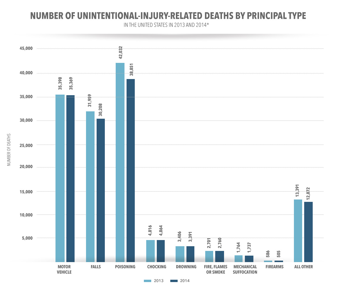 accidental death graph per principle type