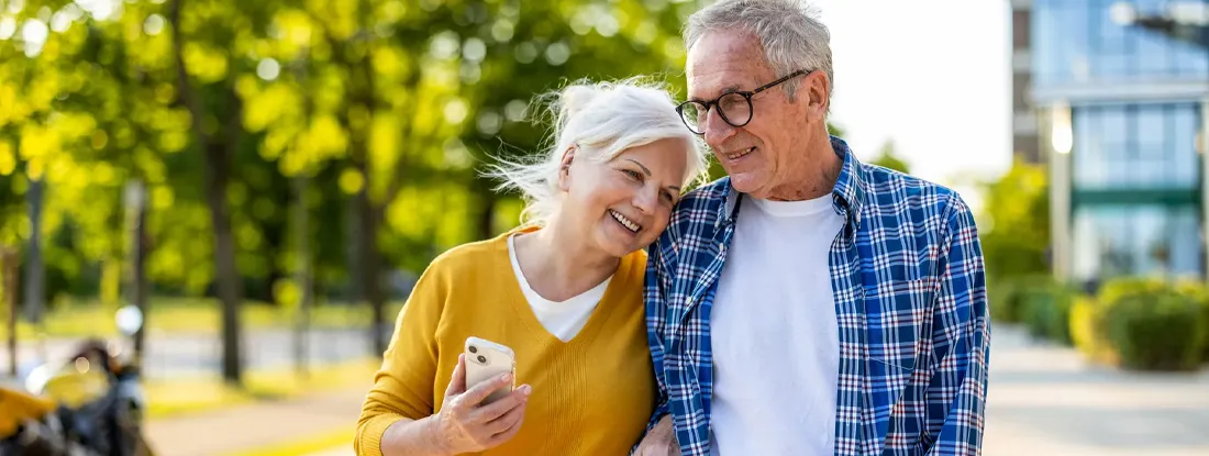 Senior couple in love walking in the city. How to Get Money Back from a Life Insurance Policy.