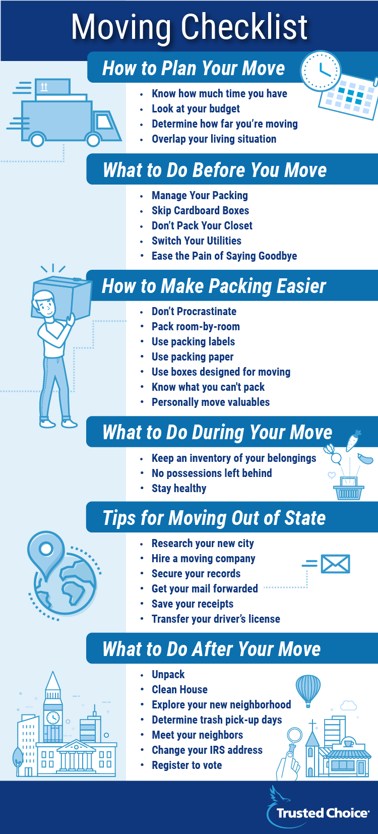 moving tips and checklist