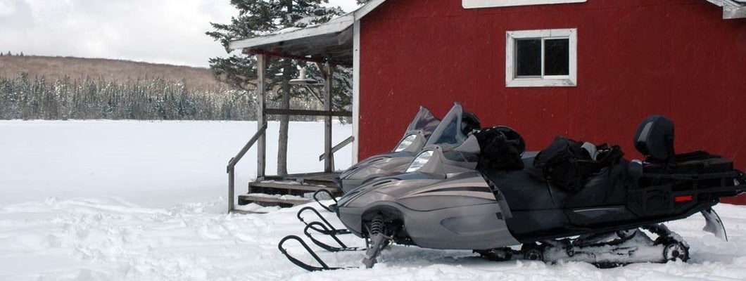 Snowmobiles parked outside a shed. What happens if someone steals all of my 4-wheelers and snowmobiles out of my shed?