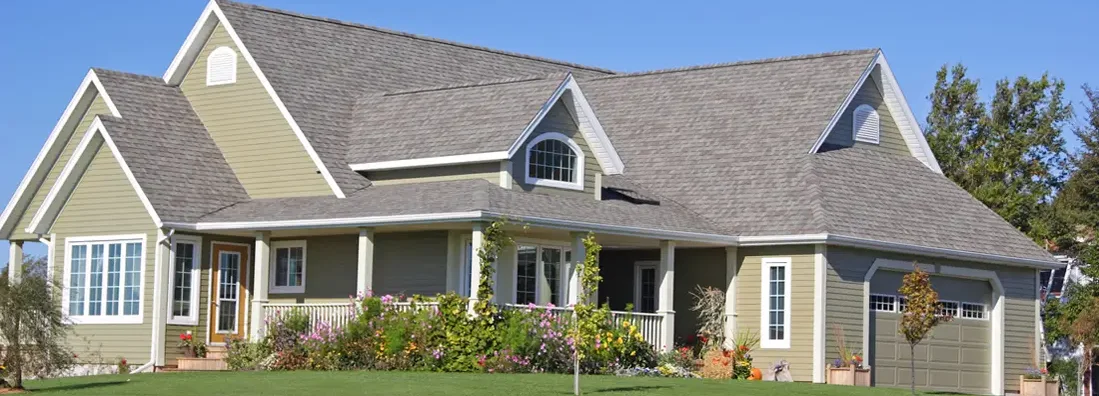 A new executive home with landscaped grounds. How to Find the Best Homeowners Insurance in Moorsetown, New Jersey.