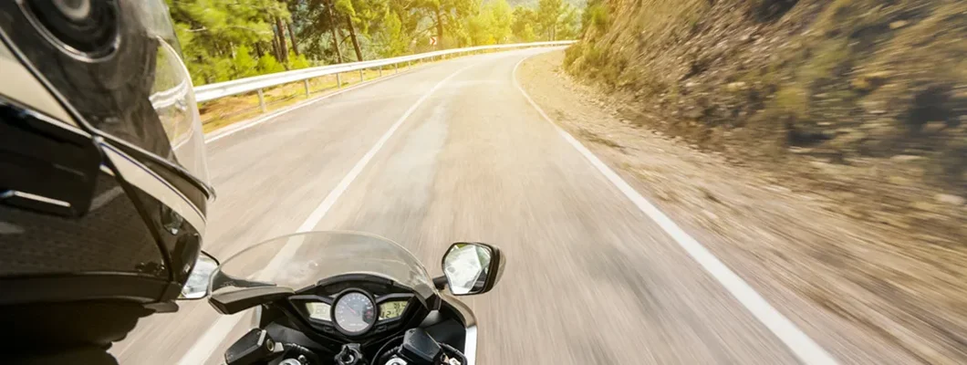 Motorbike Ride On A Country Road. Find Alabama Motorcycle Insurance.