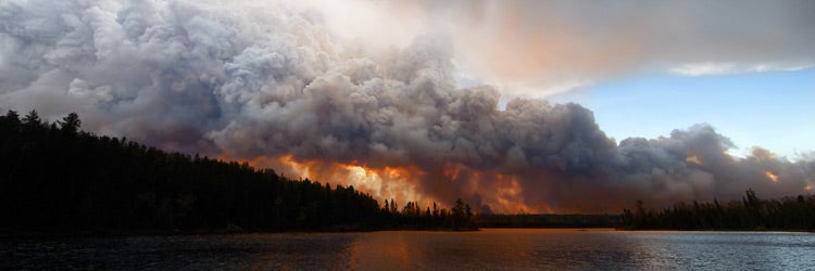 The Pagami Creek wildfire in the Boundary Waters Canoe Area, Minnesota. It burned over 100,000 acres.