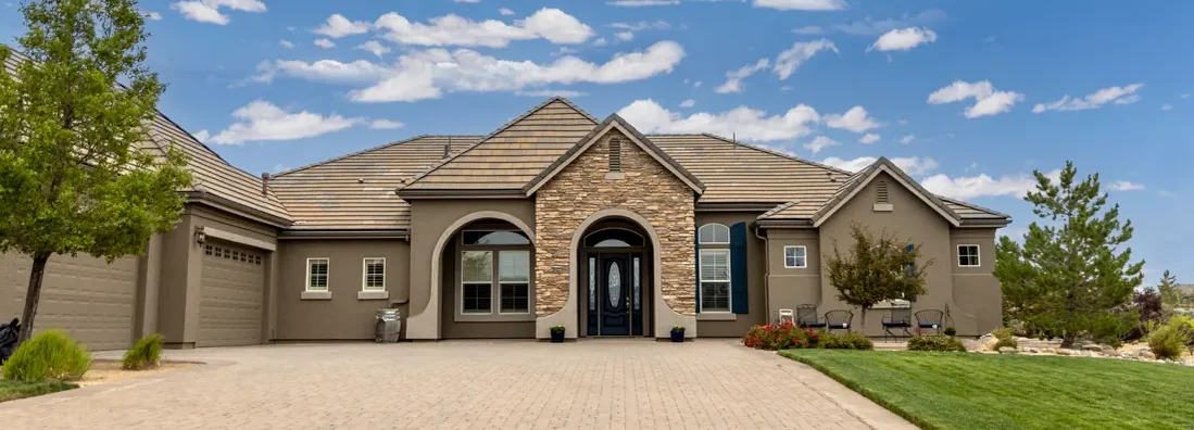 Large Home Exterior in Nevada. Homeowners Insurance in Elko, Nevada.