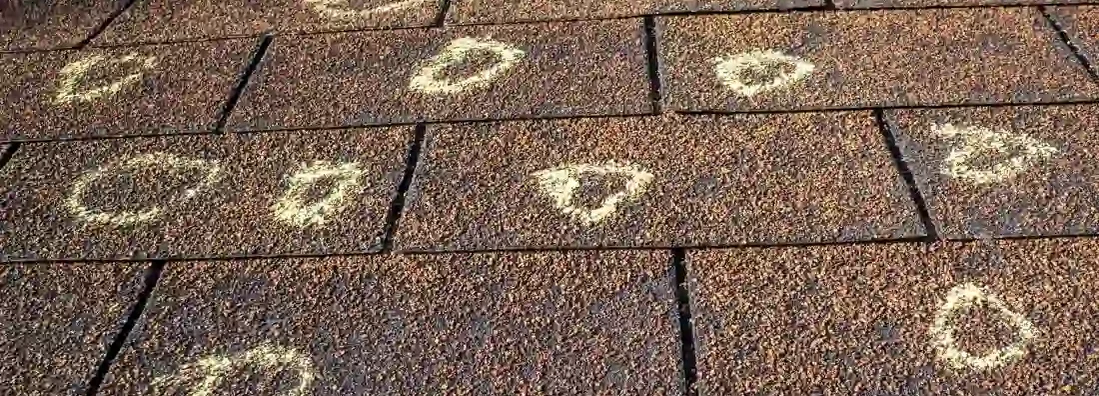 Insurance Adjuster Marked Roof With Hail Damage. Does Home Insurance Always Cover Hail Damage?