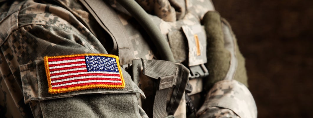 US Army Soldier in Universal Camouflage Uniform