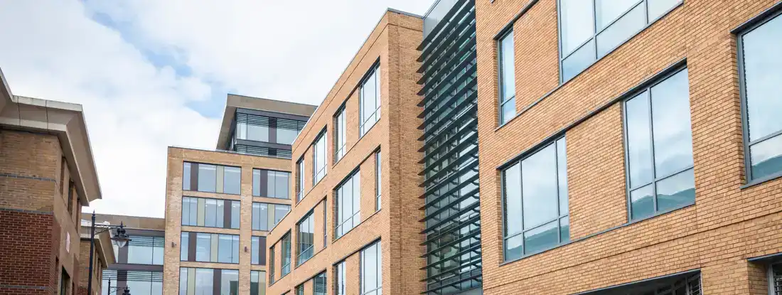 Newly built office building. Find Business Renters Insurance.
